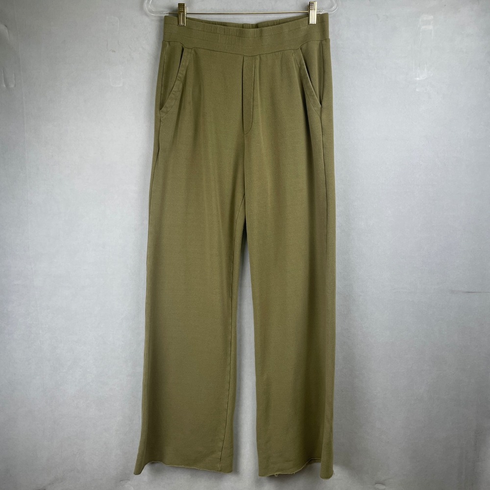 UGG‎ RTW Wmns M Olive Green Wide Leg Recycled Cotton Modal Lounge Pants 1117737